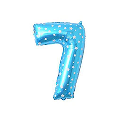 81,3 cm großer Zahlenballon, dekorativer Aluminiumfolienballon, Geburtstag, Hochzeit, Party, Urlaub, Geschenk, Dekoration, Stil 7, blauer Stern 81,3 cm großer Zahlenballon, dekorativer Aluminiumfolienballon, Geburtstag, Hochzeit, Party, Urlaub, Geschenk, Dekoration, Stil 7, blauer Stern von KBOLAE