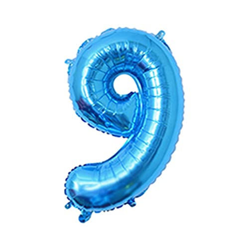 81,3 cm großer Zahlenballon, dekorativer Aluminiumfolienballon, Geburtstag, Hochzeit, Party, Urlaub, Geschenk, Dekoration, Stil 9, Blau 81,3 cm großer Zahlenballon, dekorativer Aluminiumfolienballon, Geburtstag, Hochzeit, Party, Urlaub, Geschenk, Dekoration, Stil 9, Blau von KBOLAE