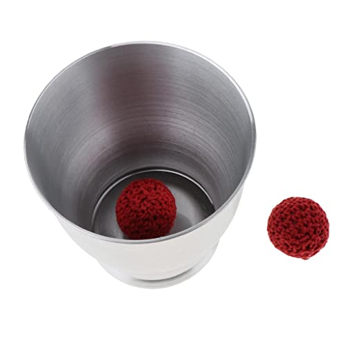 Aluminium-Chop-Cup Wide Mouth Cup und Bälle Close Up Magic Props Zubehör Aluminium-Chop-Cup Wide Mouth Cup und Bälle Close Up Magic Props Zubehör von KBOLAE