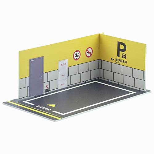 Car Model Diorama Parking Scenery 1/24 DIY for Model Car Model Lovers D, Style D von KBOLAE