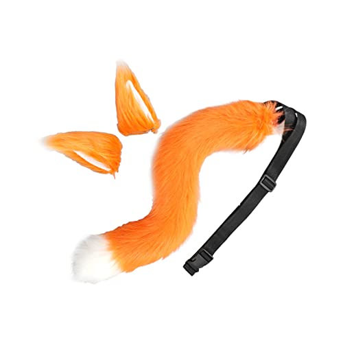 Fox Ohren und Schwanz Set für Unisex Kinder Plüsch für Performance Verkleidung Orange Fox Ohren und Schwanz Set für Unisex Kinder Plüsch für Performance Verkleidung Orange von KBOLAE