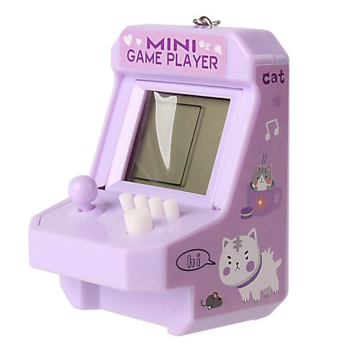 Handheld Mini Retro Spielkonsole Kinder Tragbare Arcade Spiele Schlüsselanhänger Handtasche Rucksack Schlüsselanhänger Dekoration Geschenk Lila Handheld Mini Retro Spielkonsole Kinder Tragbare Arcade Spiele Schlüsselanhänger Handtasche Rucksack Schlüsselanhänger Dekoration Geschenk Lila von KBOLAE