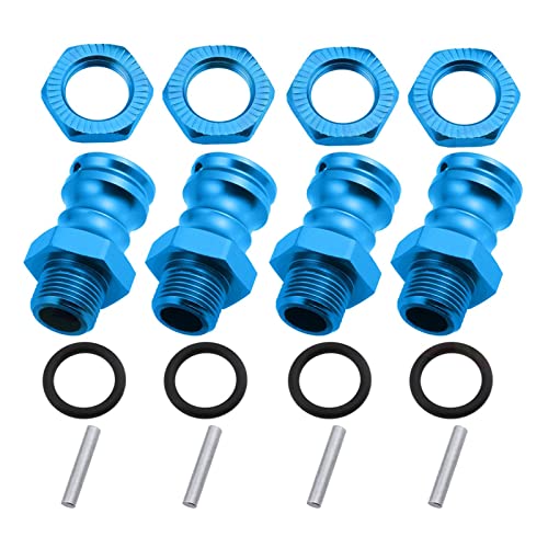 KBOLAE 4 Stück 17 mm auf 23 mm Rad-Sechskant-Nabenadapter Umwandlungsverlängerung blau, 31 mm von KBOLAE