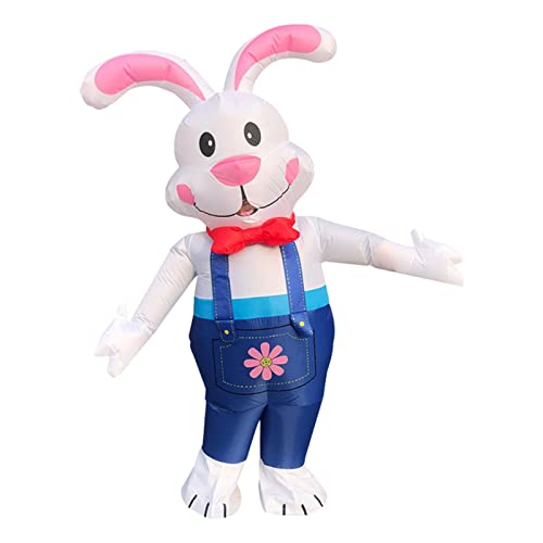 KBOLAE Aufblasbares Deluxe-Kaninchen-Kostüm, Cosplay-Overall für Männer oder Frauen, Party von KBOLAE