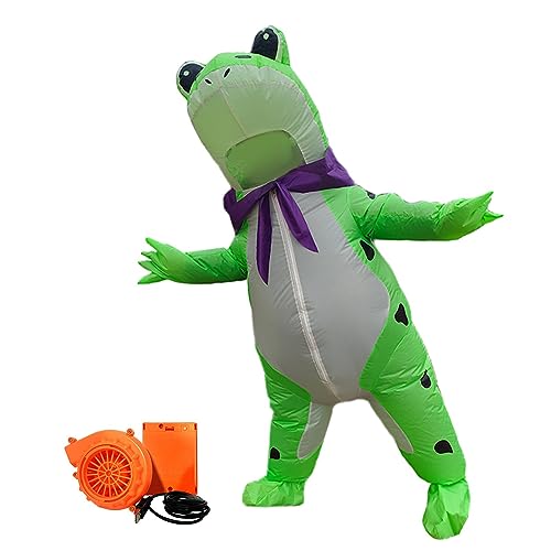 KBOLAE Aufblasbares Frosch-Kostüm, Foto-Requisite, Cartoon, für Maskerade, Weihnachtsfest von KBOLAE