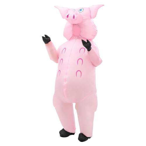 KBOLAE Aufblasbares Schweinekostüm, Verkleidung für Maskerade, Bühne, Performance, Festival für Erwachsene KBOLAE Aufblasbares Schweinekostüm, Verkleidung für Maskerade, Bühne, Performance, Festival für Erwachsene von KBOLAE