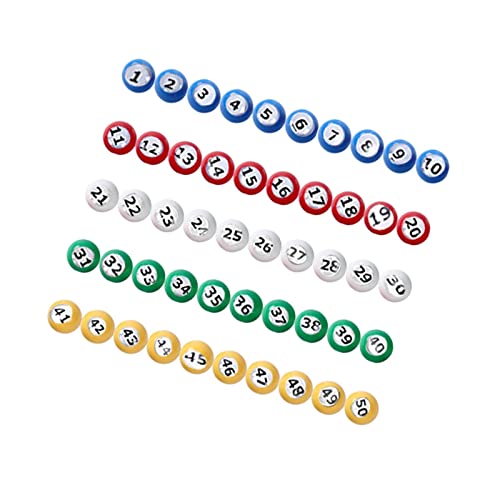 KBOLAE Bingo-Ball, langlebig, universal, für Nachtpartys, große Gruppenspiele, 1 bis 50 KBOLAE Bingo-Ball, langlebig, universal, für Nachtpartys, große Gruppenspiele, 1 bis 50 von KBOLAE