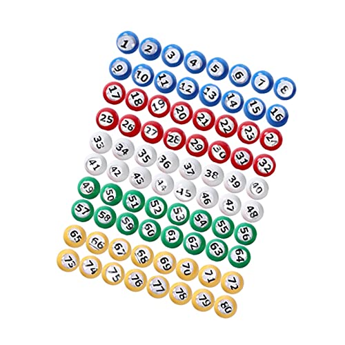 KBOLAE Bingo-Ball, langlebig, universal, für Nachtpartys, große Gruppenspiele, 1 bis 80 KBOLAE Bingo-Ball, langlebig, universal, für Nachtpartys, große Gruppenspiele, 1 bis 80 von KBOLAE