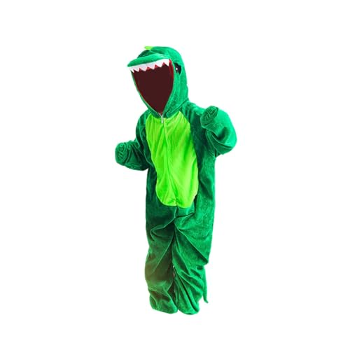 KBOLAE Dinosaurier Kostüm T Rex Kostüm für Geburtstag Karneval Süßes oder Saures 110cm, Grün von KBOLAE