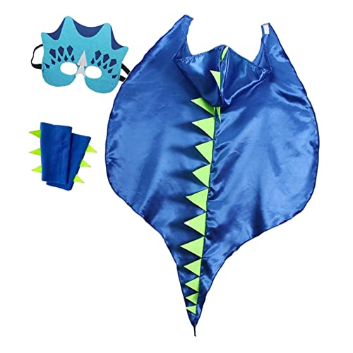 KBOLAE Dragon Clothing Umhang für Süßes oder Saures, Cosplay, Cartoon, für Halloween-Geschenke, Blau, 82,5 x 66 cm von KBOLAE