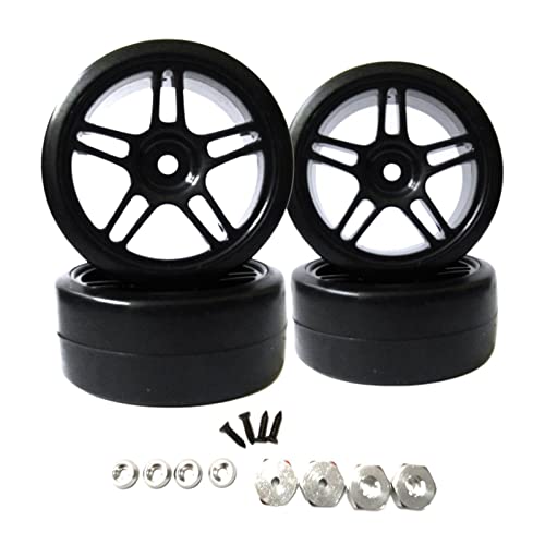 KBOLAE Drift Gummireifen mit Radnaben für WPL D12 RC Trucks Style 1, 4 Stück KBOLAE Drift Gummireifen mit Radnaben für WPL D12 RC Trucks Style 1, 4 Stück von KBOLAE