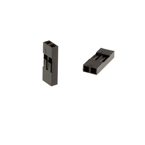 KBOLAE Dupont-Kabelgehäuse, Schalenstecker, 2-poliger Kopf, 2,54 mm, 100 Stück von KBOLAE