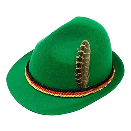 KBOLAE Erwachsene Oktoberfest Hut Bayerisch Deutsch Bier Kostüm Cosplay Hut Gras von KBOLAE