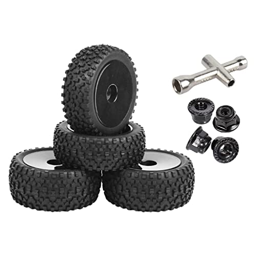 KBOLAE Front Rear Buggy Tires 1:10 Car Parts Accessories DIY Crawler Glued for HSP Black KBOLAE Front Rear Buggy Tires 1:10 Car Parts Accessories DIY Crawler Glued for HSP Black von KBOLAE