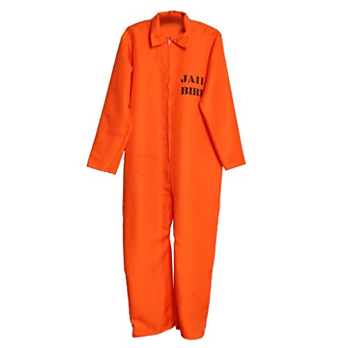 KBOLAE Gefangenenoverall Overall Sträfling Junggesellenabschied Kostüm Erwachsene Orange KBOLAE Gefangenenoverall Overall Sträfling Junggesellenabschied Kostüm Erwachsene Orange von KBOLAE