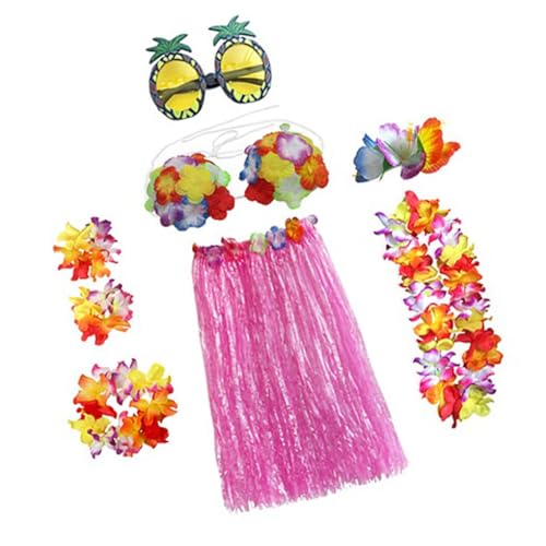 KBOLAE Hawaiianischer Grasrock, Ankleidedekoration, Partyzubehör, exquisite Mode, Damen-Kostüm, Requisiten-Set, Kleidungszubehör, Stil 10 von KBOLAE