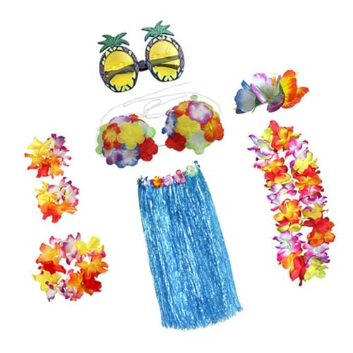 KBOLAE Hawaiianischer Grasrock-Requisiten, lange Röcke, Tanzkleid, exquisite Mode, Damen-Kostüm, Requisiten-Set, Kleidungszubehör, Stil 14 von KBOLAE