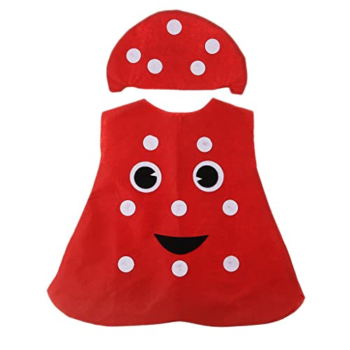 KBOLAE Kinderkostüm, Vliesstoff, Obst-Outfit, Party, Kostüm, Pilz KBOLAE Kinderkostüm, Vliesstoff, Obst-Outfit, Party, Kostüm, Pilz von KBOLAE