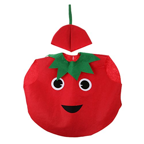 KBOLAE Kinderkostüm, Vliesstoff, Obst-Outfit, Party, Kostüm, Tomate KBOLAE Kinderkostüm, Vliesstoff, Obst-Outfit, Party, Kostüm, Tomate von KBOLAE