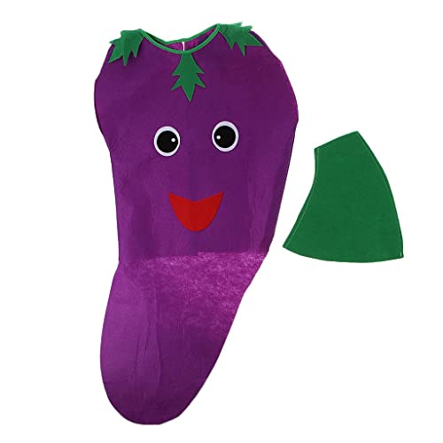KBOLAE Kinderkostüm, Vliesstoff, Obst-Outfit, Party, Verkleidung, Aubergine KBOLAE Kinderkostüm, Vliesstoff, Obst-Outfit, Party, Verkleidung, Aubergine von KBOLAE