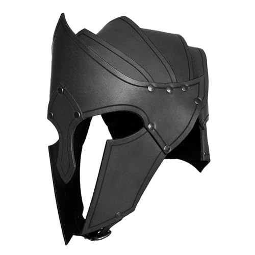 KBOLAE Mittelalterlicher Cosplay-Helm, langlebig, für Weihnachten, Urlaub, Bühnenauftritte, Schwarz KBOLAE Mittelalterlicher Cosplay-Helm, langlebig, für Weihnachten, Urlaub, Bühnenauftritte, Schwarz von KBOLAE