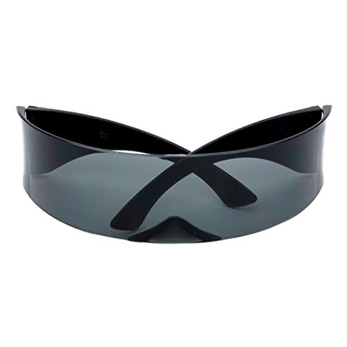KBOLAE One Piece Shield Wrap Mirror Sunglasses Futuristic Glasses Prop Gray KBOLAE One Piece Shield Wrap Mirror Sunglasses Futuristic Glasses Prop Gray von KBOLAE