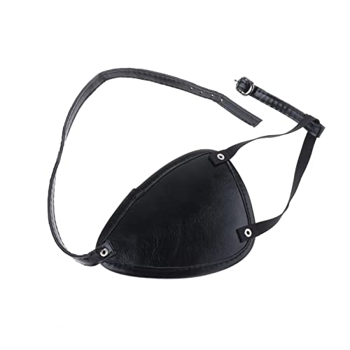 KBOLAE Piraten-Augenklappe, verstellbar, kreatives Zubehör für Cosplay, Maskerade, Erwachsene, rechtes Auge, 13 cm x 10 cm von KBOLAE