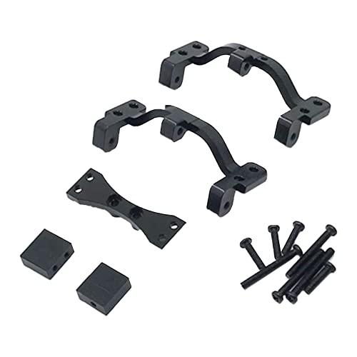 KBOLAE Spurstange Sitz Halterung Achse Up Servo Halterung passend für WPL C14 C24 schwarz von KBOLAE