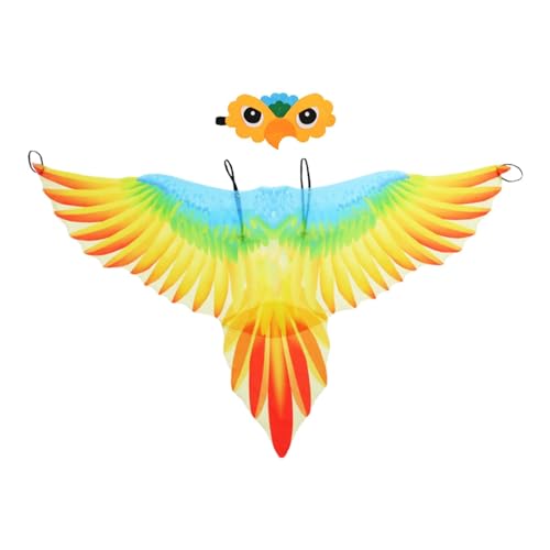 KBOLAE Vogel-Kostüm-Set für Kinder, Flügelumhang für Performance, Kostüm, Maskerade, Orange, 118 x 68 cm KBOLAE Vogel-Kostüm-Set für Kinder, Flügelumhang für Performance, Kostüm, Maskerade, Orange, 118 x 68 cm von KBOLAE