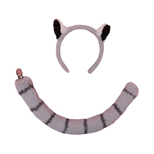KBOLAE Waschbär Ohren und Schwanz Set Kostüm Party Fasching Tier Mottopartys KBOLAE Waschbär Ohren und Schwanz Set Kostüm Party Fasching Tier Mottopartys von KBOLAE