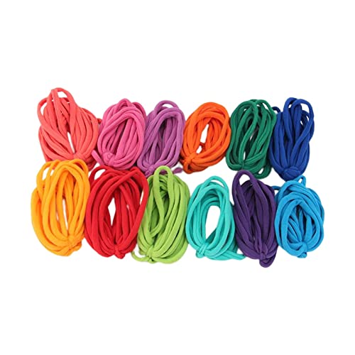 KBOLAE Weaving Loom Loops Topflappen-Schlaufen für Erwachsene und Kinder, Bastelbedarf, 12 Farben, 192 Stück von KBOLAE