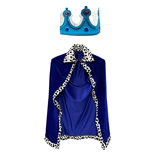 König Robe Kinder Halloween Kostüm Cosplay Rollenspiel Vorschule Verkleiden Blau König Robe Kinder Halloween Kostüm Cosplay Rollenspiel Vorschule Verkleiden Blau von KBOLAE
