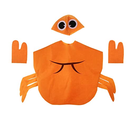 Krabben-Kostüm für Kinder, Vliesstoff, Tier-Outfit, Party, Verkleidung Krabben-Kostüm für Kinder, Vliesstoff, Tier-Outfit, Party, Verkleidung von KBOLAE