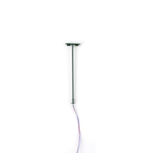 Modelleisenbahnlampe, Metall, Miniatur-Lampenpfahl, Gebäude, leichte Pfosten, Straßenlaternen, Haus, Garten, Hof, Grün (1:150) (weiß), Grün (1:150) (weiß) von KBOLAE