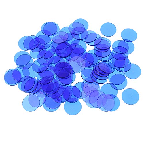 Professionelle Bingo-Spiel-Chips, Zählen, Bingo-Chips, Kunststoff, Blau, 1,5 x 1,5 cm, 300 Stück Professionelle Bingo-Spiel-Chips, Zählen, Bingo-Chips, Kunststoff, Blau, 1,5 x 1,5 cm, 300 Stück von KBOLAE