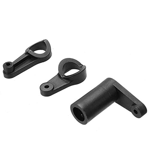 KBREE Lenkservoarm EA1009 Passend für JLB Racing Cheetah 11101 21101 J3 Speed ​​1/10 RC Autoteile Zubehör Ersatzteile (Farbe : Schwarz) ( Color : Black ) von KBREE