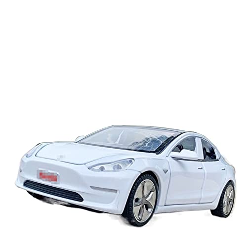 KCYSLY Pull-Back-Modell Für Model S Model 3 Model X Alloy Car Model Diecast Metal Vehicles Car Model 1:32 Anteil(Size:3 White) von KCYSLY