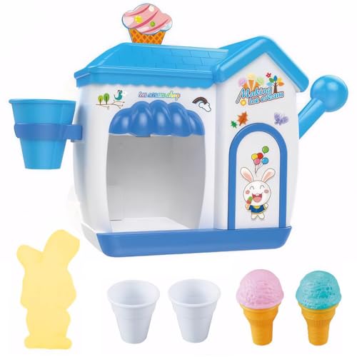 KDAMGOQE Eisblasenbad Spielzeug, Bubble Ice Cream Maker Bad Spielzeug, 1 Set Lustig, Plastikschaumhersteller für Kinder Kleinkind Geburtstagsgeschenk von KDAMGOQE