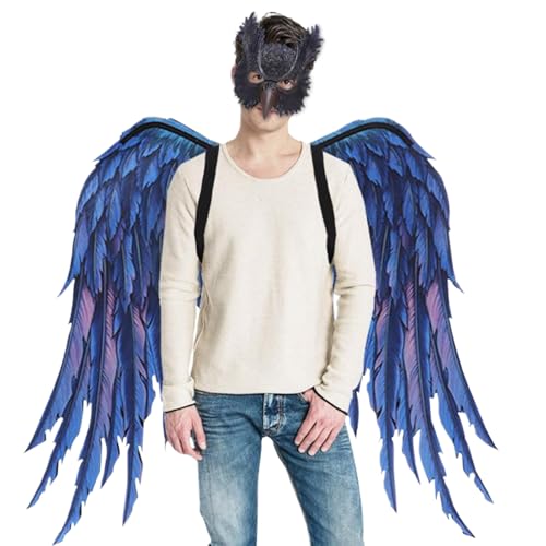KDAMGOQE Eulenkostüm, Owl Kostümmaske und Flügelset, Pu Foam Halloween Kostüme Unisex One Size Adult Cosplay Set für Adult Halloween Cosplay Masquerade Carnival KDAMGOQE Eulenkostüm, Owl Kostümmaske und Flügelset, Pu Foam Halloween Kostüme Unisex One Size Adult Cosplay Set für Adult Halloween Cosplay Masquerade Carnival von KDAMGOQE