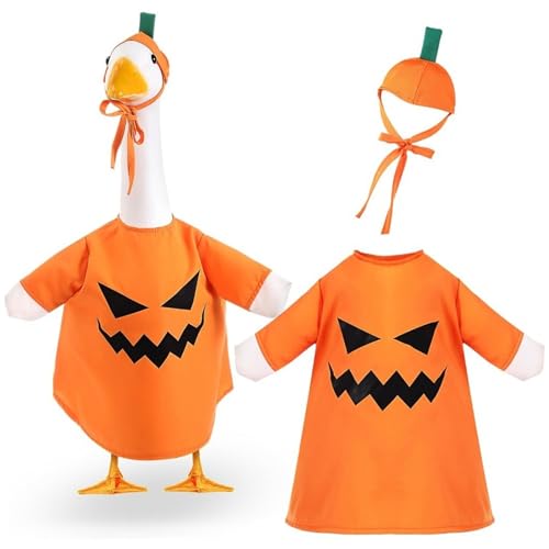 KDAMGOQE Gäste Outfits Halloween Veranda Gans Outfits umfassen Kürbisumhang und Hut für 23 Zoll Außenterrasse Rasenkunstdekoration KDAMGOQE Gäste Outfits Halloween Veranda Gans Outfits umfassen Kürbisumhang und Hut für 23 Zoll Außenterrasse Rasenkunstdekoration von KDAMGOQE