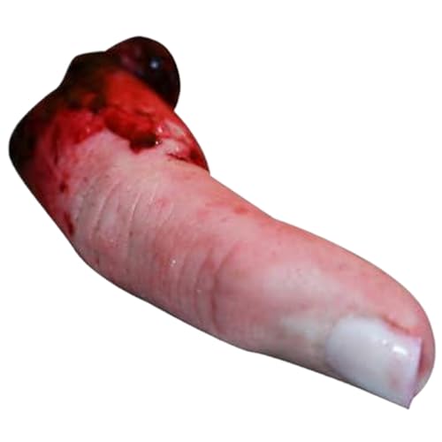 KDAMGOQE Halloween -Körperteile, falsche Finger, gruselige blutige Finger -Halloween -Körperteile, realistische Schaumfinger für, Spukhaus, Theater, Partys Tricks von KDAMGOQE
