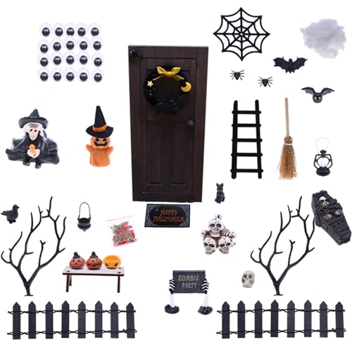 KDAMGOQE Halloween Miniaturen Halloween Figuren mit Miniaturbaumspinnen Spinnen -Webzaun Fledermaus Schädel für Dollhouse Szene Requisiten Fairy Garden Party Dekor Dekor KDAMGOQE Halloween Miniaturen Halloween Figuren mit Miniaturbaumspinnen Spinnen -Webzaun Fledermaus Schädel für Dollhouse Szene Requisiten Fairy Garden Party Dekor Dekor von KDAMGOQE