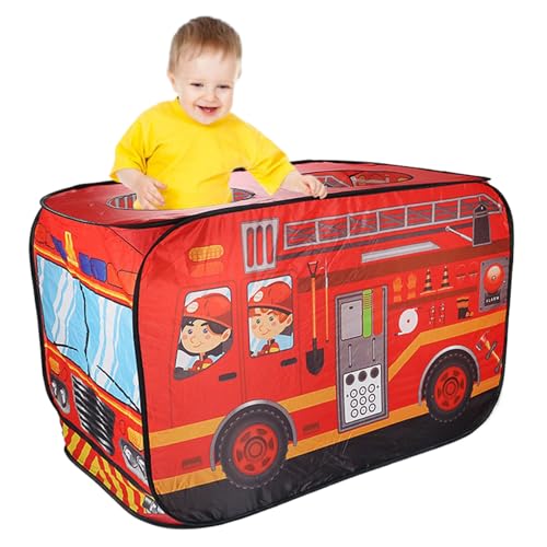 KDAMGOQE Kinderzelt, Kinderpop-up-Zelt 44.1x27.6x29.5 faltbares Auto atmungsaktives Spiel mit Rolling Door & Skylight Non-Shrink Fade Resistant für das Spielen, Feuerkampfwagen KDAMGOQE Kinderzelt, Kinderpop-up-Zelt 44.1x27.6x29.5 faltbares Auto atmungsaktives Spiel mit Rolling Door & Skylight Non-Shrink Fade Resistant für das Spielen, Feuerkampfwagen von KDAMGOQE