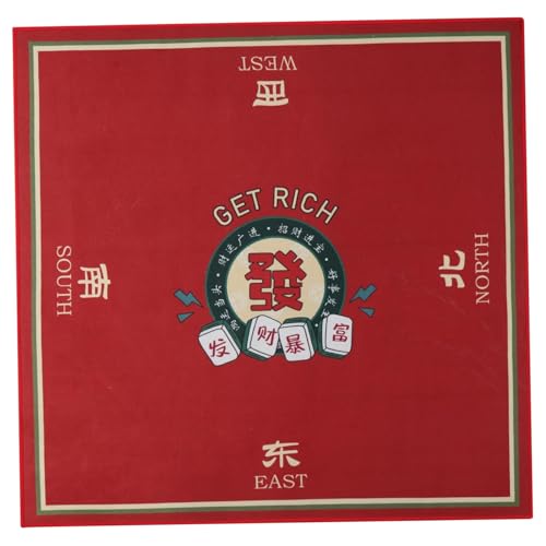 KDAMGOQE Mah Jongg Matte, Mahjong Mat, 31, 5x31.5 Anti-Rutsch-Mahjong-Tischtuch-Stoff-Kee-resistenten Geräuschreduktionstischabdeckung für Poker, Kartenspiele, Brettspiele KDAMGOQE Mah Jongg Matte, Mahjong Mat, 31, 5x31.5 Anti-Rutsch-Mahjong-Tischtuch-Stoff-Kee-resistenten Geräuschreduktionstischabdeckung für Poker, Kartenspiele, Brettspiele von KDAMGOQE