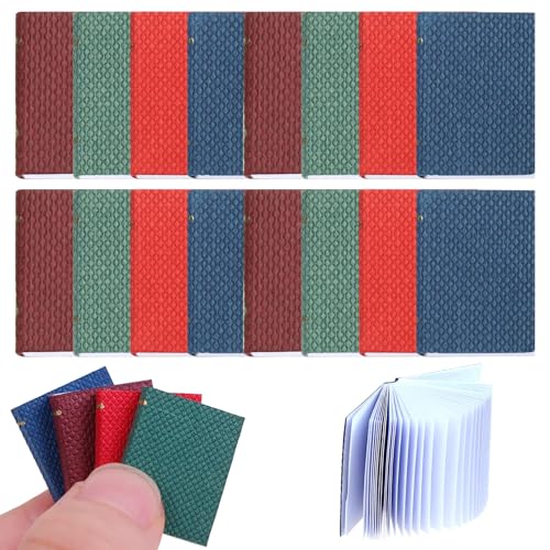 KDAMGOQE Mini -Bücher, Miniaturbücher, 16pcs 4 Farben 1/12 Skala Mini, leeres Puppenhaus, dekorative winzig für Dollhouse Study Room Schlafzimmerbibliothek KDAMGOQE Mini -Bücher, Miniaturbücher, 16pcs 4 Farben 1/12 Skala Mini, leeres Puppenhaus, dekorative winzig für Dollhouse Study Room Schlafzimmerbibliothek von KDAMGOQE