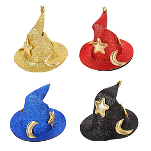 KDAMGOQE Mini Hut Haarclip Hexenhut Haarnadel Halloween Weihnachtsfeiertag Dress Up Hair Barrette 4pcs KDAMGOQE Mini Hut Haarclip Hexenhut Haarnadel Halloween Weihnachtsfeiertag Dress Up Hair Barrette 4pcs von KDAMGOQE