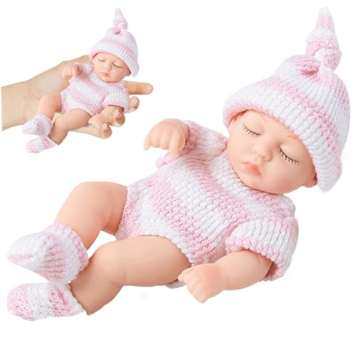 KDAMGOQE Silikon -Babypuppe, Mini Silicon -Babypuppen, Mini -Puppen, 7 Zoll realistisches Neugeborenes, weicher Ganzes mit Kleidung, Babys für Kindergeschenke, Stil 1 KDAMGOQE Silikon -Babypuppe, Mini Silicon -Babypuppen, Mini -Puppen, 7 Zoll realistisches Neugeborenes, weicher Ganzes mit Kleidung, Babys für Kindergeschenke, Stil 1 von KDAMGOQE