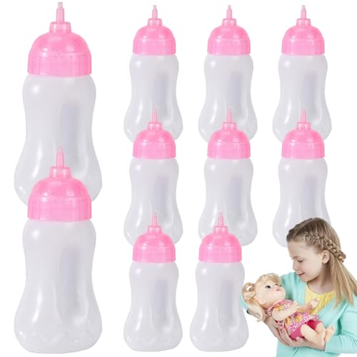 KDAMGOQE Spielzeugbabyflasche, 10pcs Babypuppenflaschen 2.1 x 1, 5 x 4, 6 '' Versiegelung von Plastikpuppenflaschen mit glitzerem Plastik kreativer realistischer Spielzeugflaschen Geschenk KDAMGOQE Spielzeugbabyflasche, 10pcs Babypuppenflaschen 2.1 x 1, 5 x 4, 6 '' Versiegelung von Plastikpuppenflaschen mit glitzerem Plastik kreativer realistischer Spielzeugflaschen Geschenk von KDAMGOQE