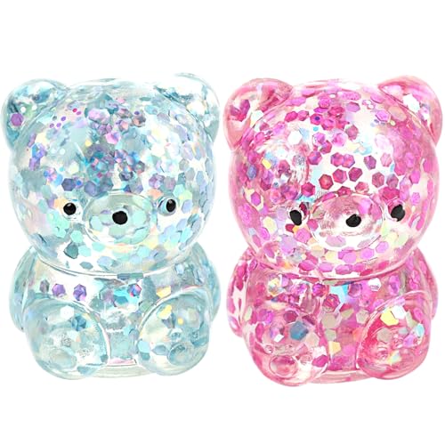 KDAMGOQE Squeeze Toy, 2pcs Squeeze Ball Niedlich Bärenform weich von KDAMGOQE