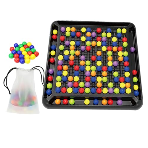 KDAMGOQE Strategiespiele, Brettspiele für Kleinkinder, Rainbow Ball Strategy Board, Schachbrett -Lernspielzeug mit 168 Regenbogenball, kreative Tabletop Family Party für Erwachsene und Kinder KDAMGOQE Strategiespiele, Brettspiele für Kleinkinder, Rainbow Ball Strategy Board, Schachbrett -Lernspielzeug mit 168 Regenbogenball, kreative Tabletop Family Party für Erwachsene und Kinder von KDAMGOQE